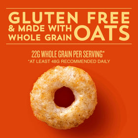 Cheerios Pumpkin Spice gluten-free label, clear dietary information.