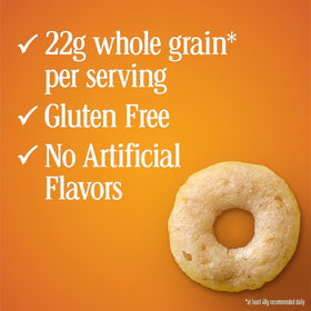 Pouring Cheerios Honey Nut into a bowl creates a quick, satisfying breakfast.