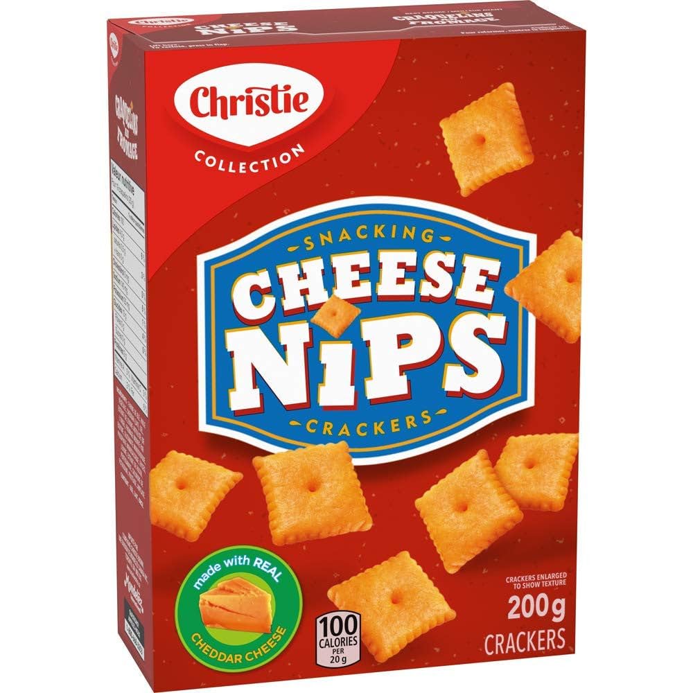 Cheese Nips lunchbox snack crackers compact pack on desk ready