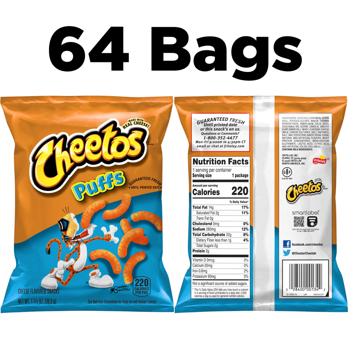 Cheetos Cheese Puffs crispy texture ideal for movie-night crunch.