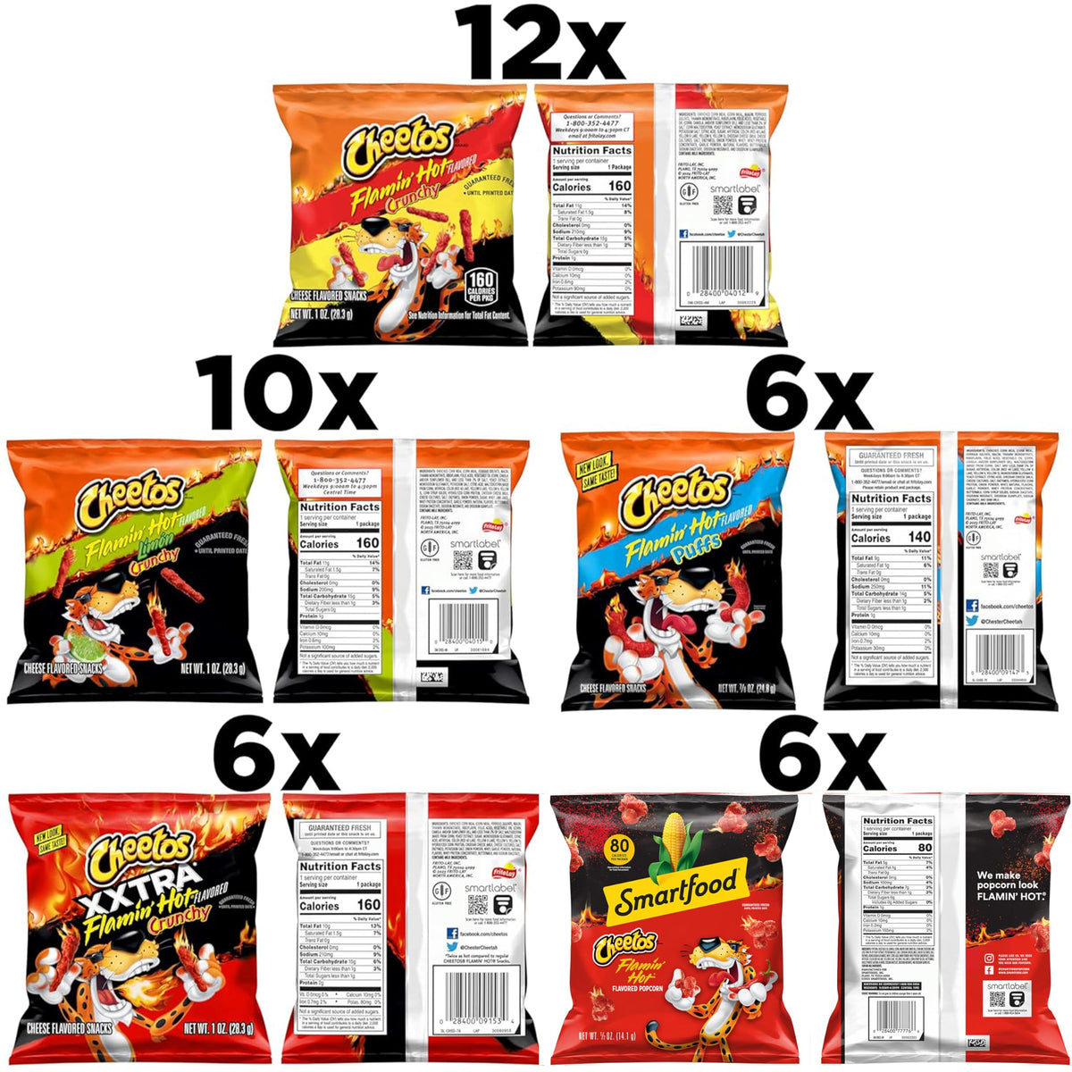 Cheetos Flamin' Hot Crunch bag highlighting bold heat and cheesy bite.