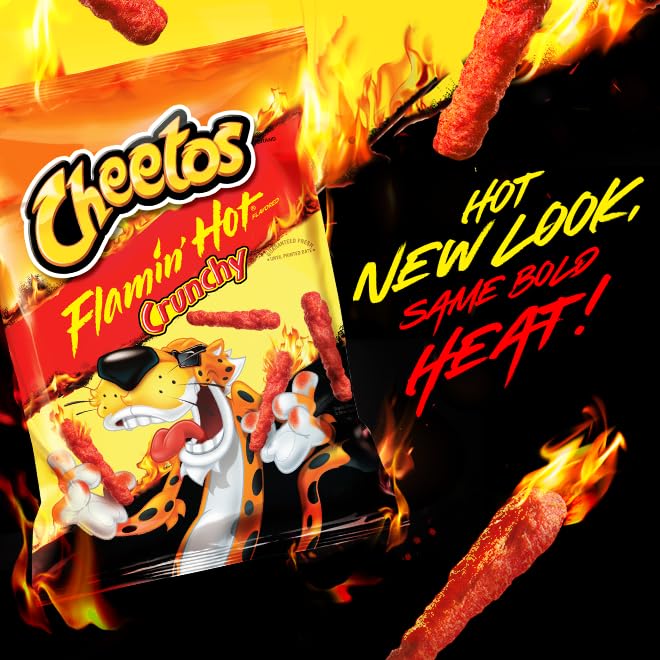 Cheetos Gluten-Free label visible, snack ready to enjoy without gluten worries.