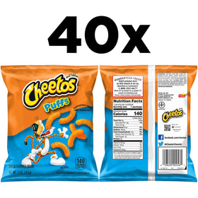 Cheetos on-the-go snacks in individual bags for quick enjoyment.