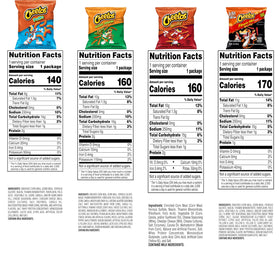 Cheetos 40-count display highlighting a multi-flavor cheese snack assortment