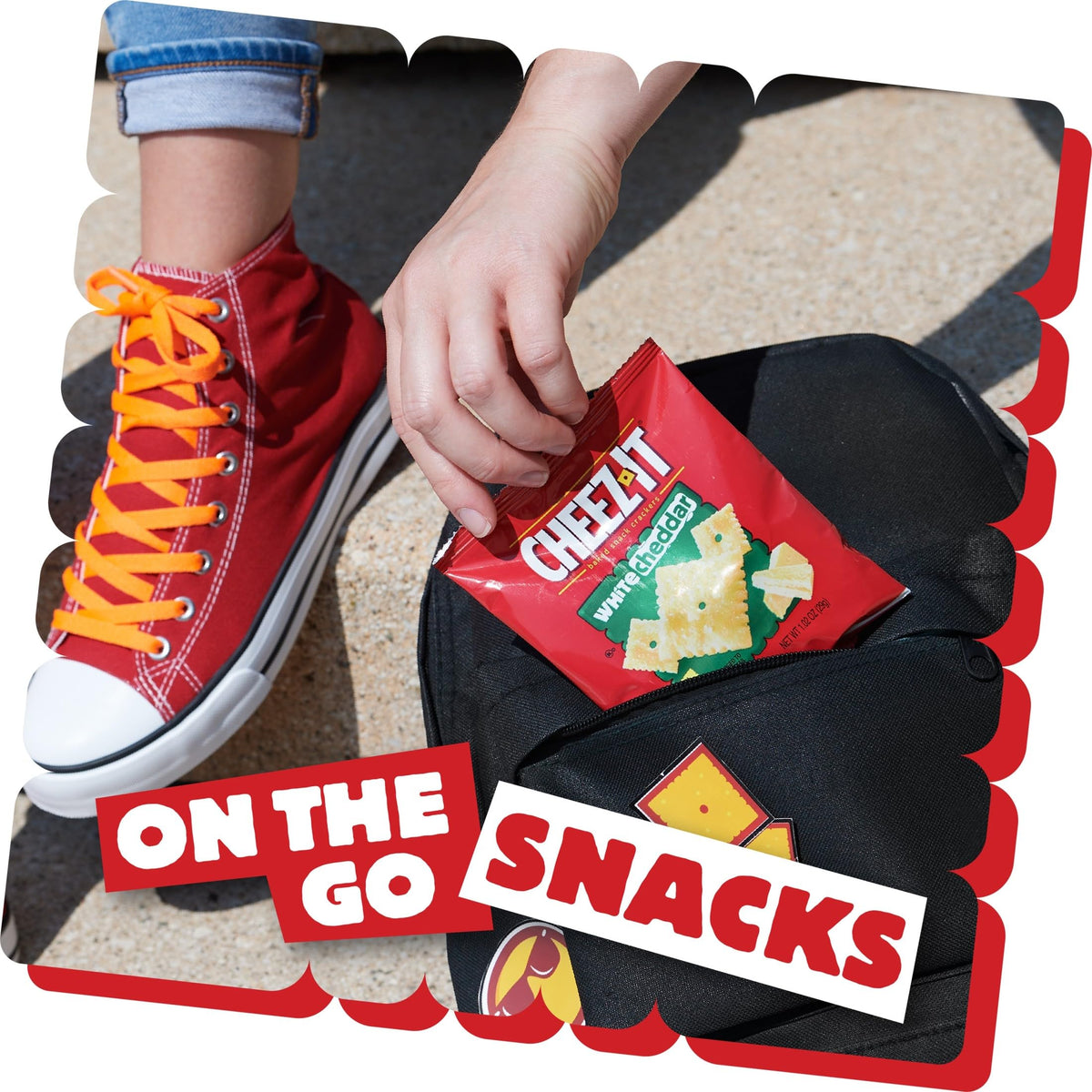Cheez-It baked crackers with crisp texture highlighted for everyday lunch or snack time.
