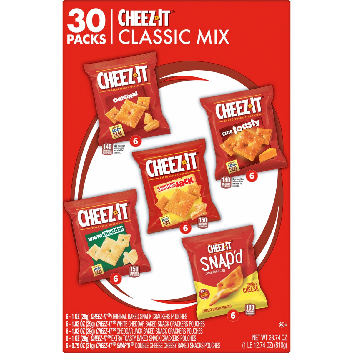 Cheez-It Cheddar Jack crackers on a plate, savory blend for game time.