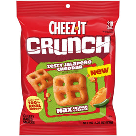 Cheez-It Crunch Zesty Jalapeno Cheddar image emphasizes real cheese ingredients