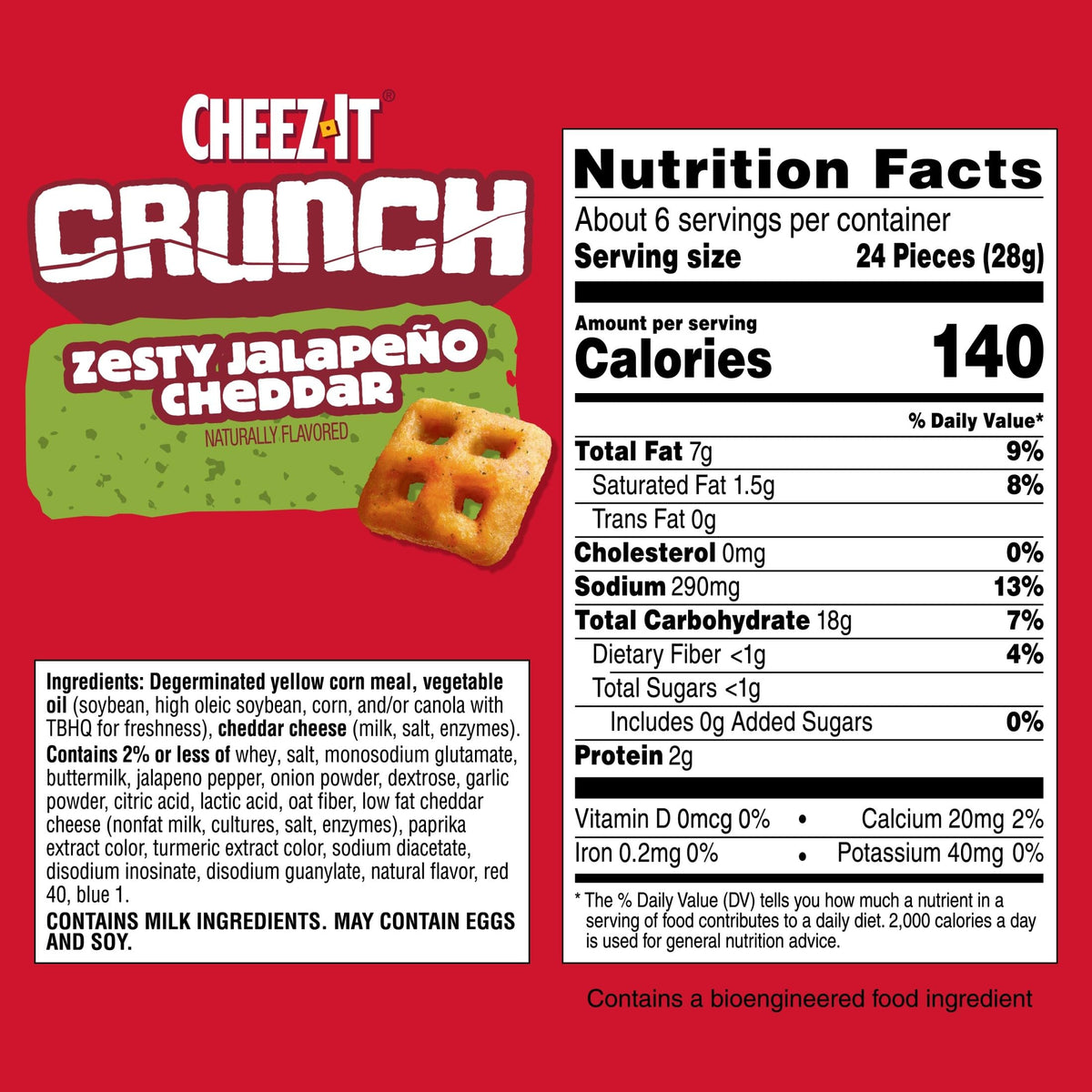 Cheez-It Crunch Zesty Jalapeno Cheddar snack bowl ideal for sharing during games