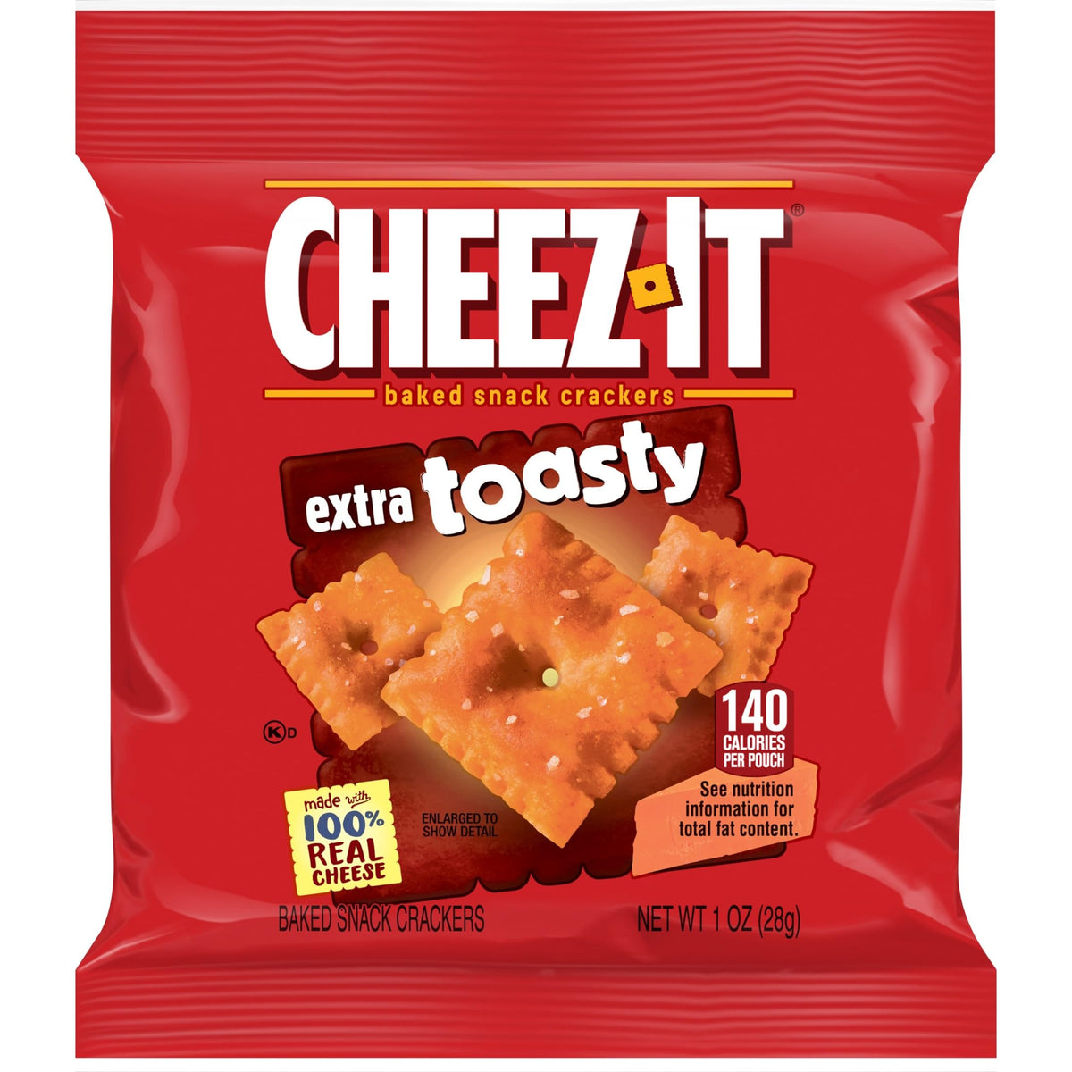 Cheez-It Extra Toasty crackers ideal for snack time on the go and quick bites.