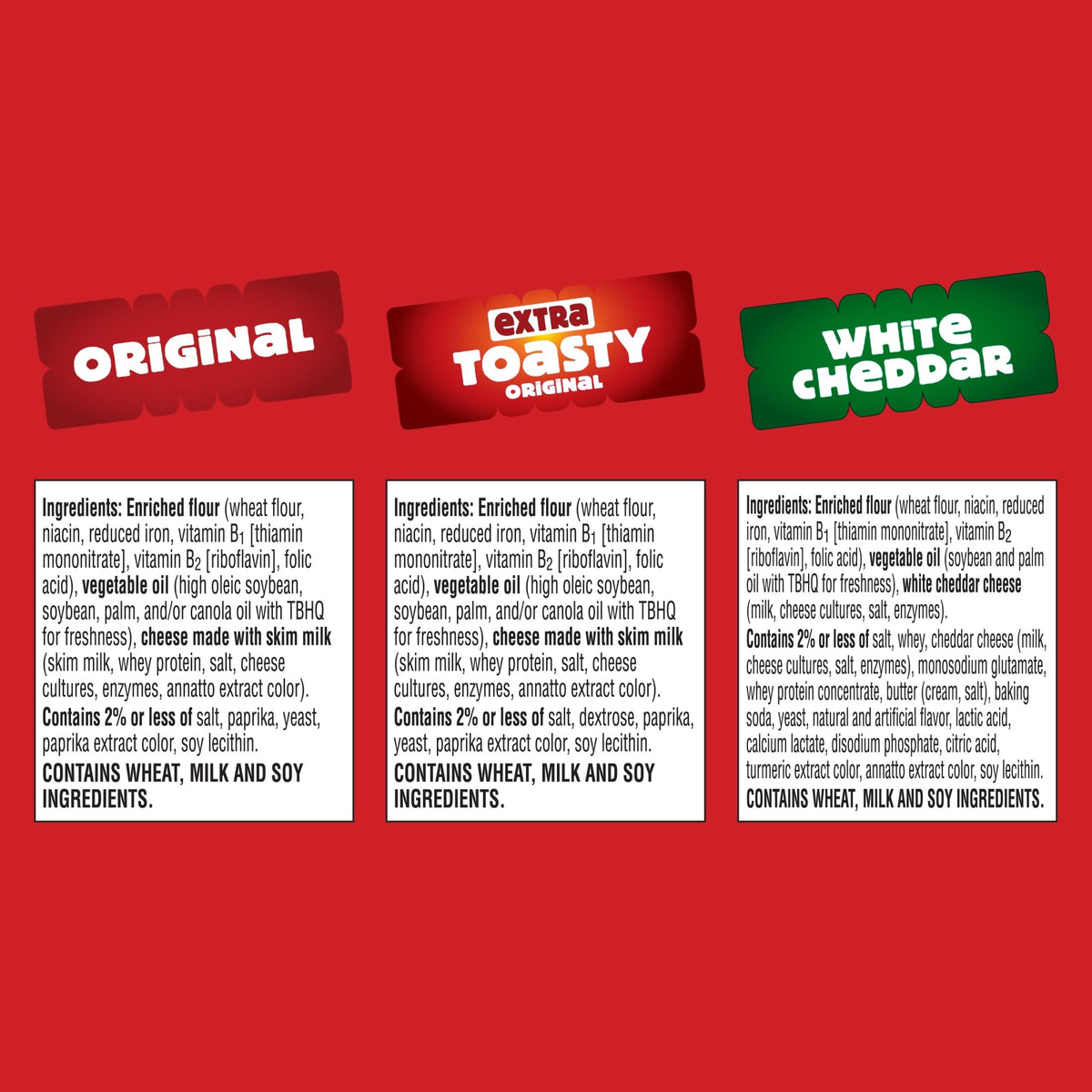 Cheez-It Freshness packaging showcases three 21oz boxes kept fresh for families.