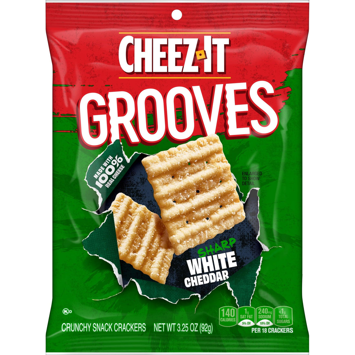 Cheez-It Grooves snack case preserves freshness and taste.