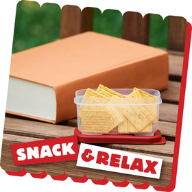 Cheez-It Grooves Zesty Cheddar Ranch pouch ready for on-the-go snacking.