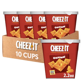 Cheez-It Original baked crackers in a grab-n-go cup for easy snacking.