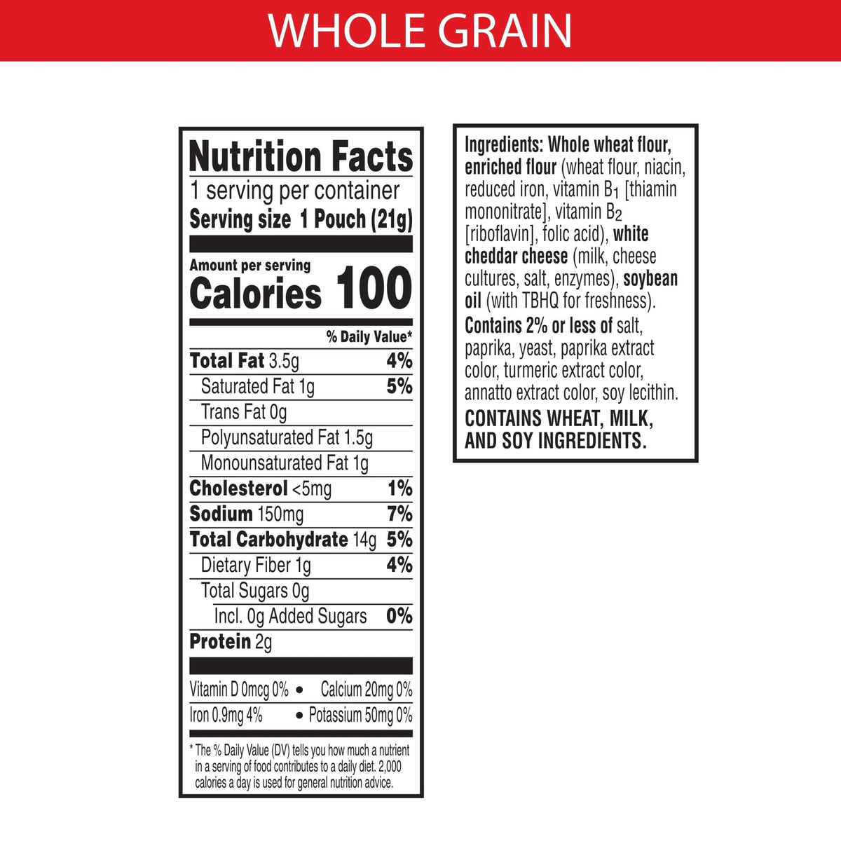 Cheez-It Original cracker closeup highlights bold cheese flavor for dipping.