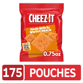 Cheez-It Original cracker stack shows light, crispy texture for munching.