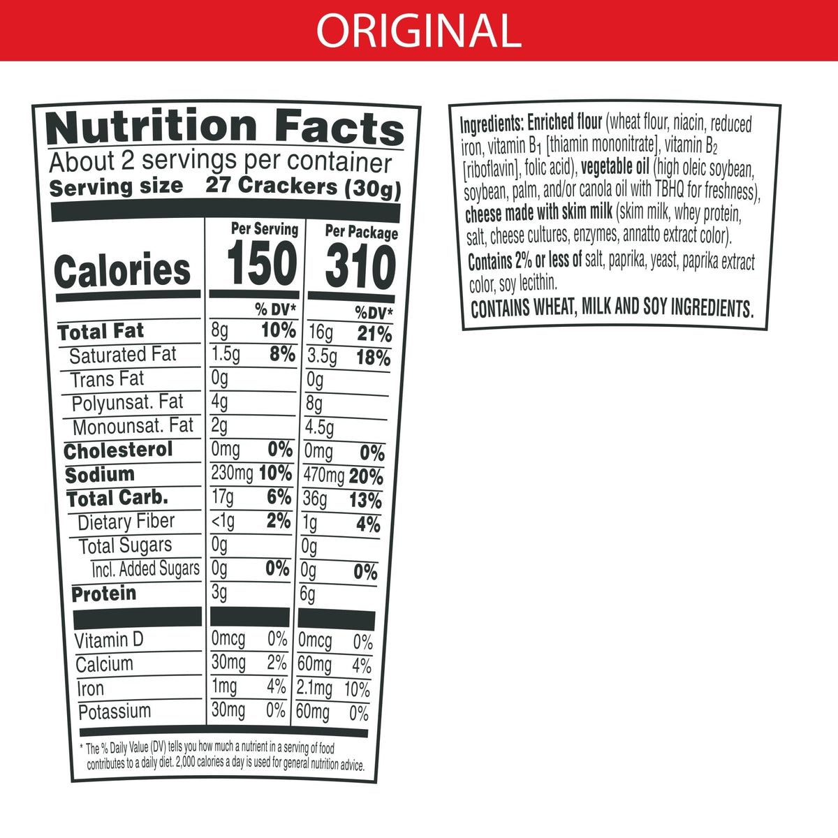 Cheez-It Original crackers close-up showing bold, cheesy flavor and crisp texture.