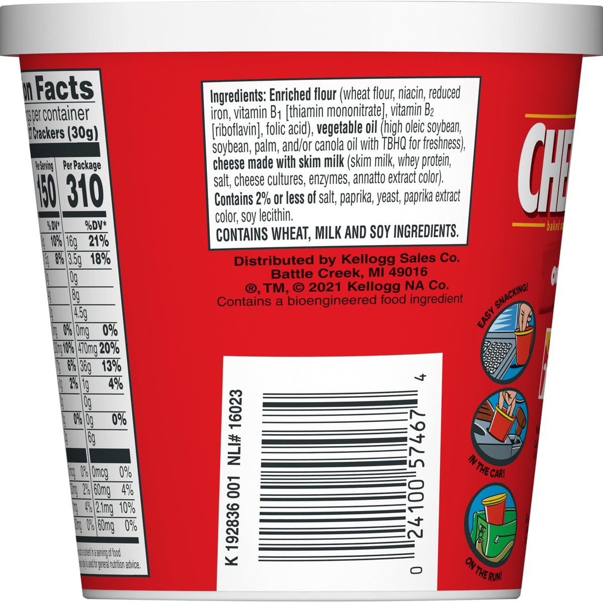 Cheez-It Original on-the-go snack for game time and travel.