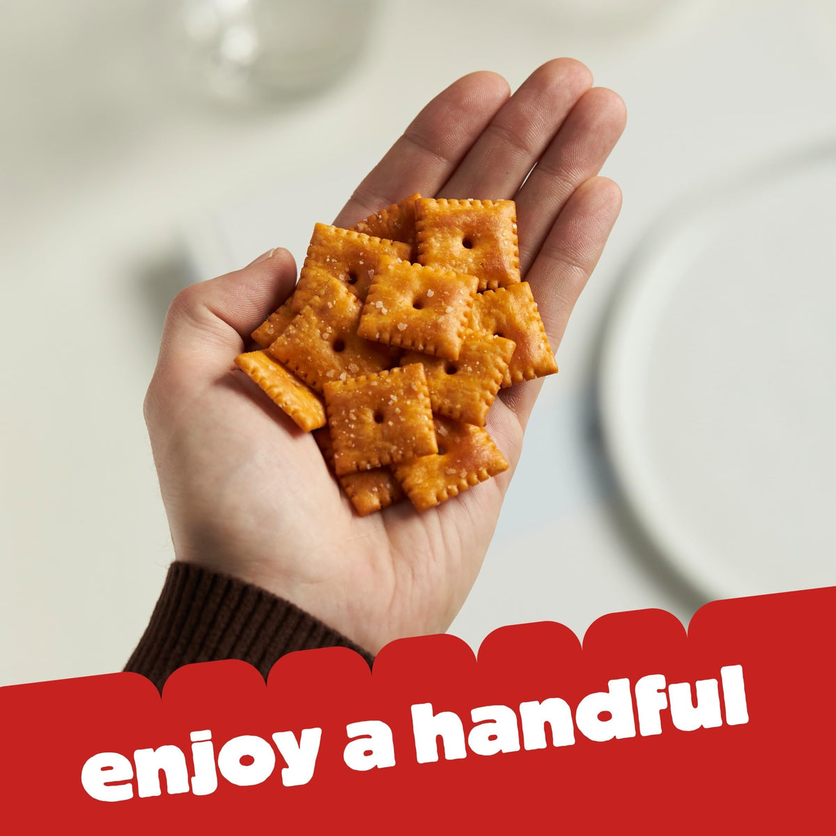 Cheez-It Original party tray with bite-sized crackers for gatherings.