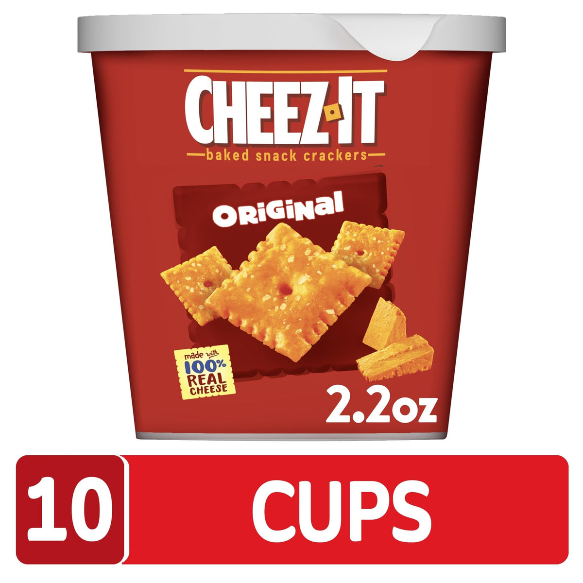 Cheez-It Original real cheese detail highlighting aged, savory profile.