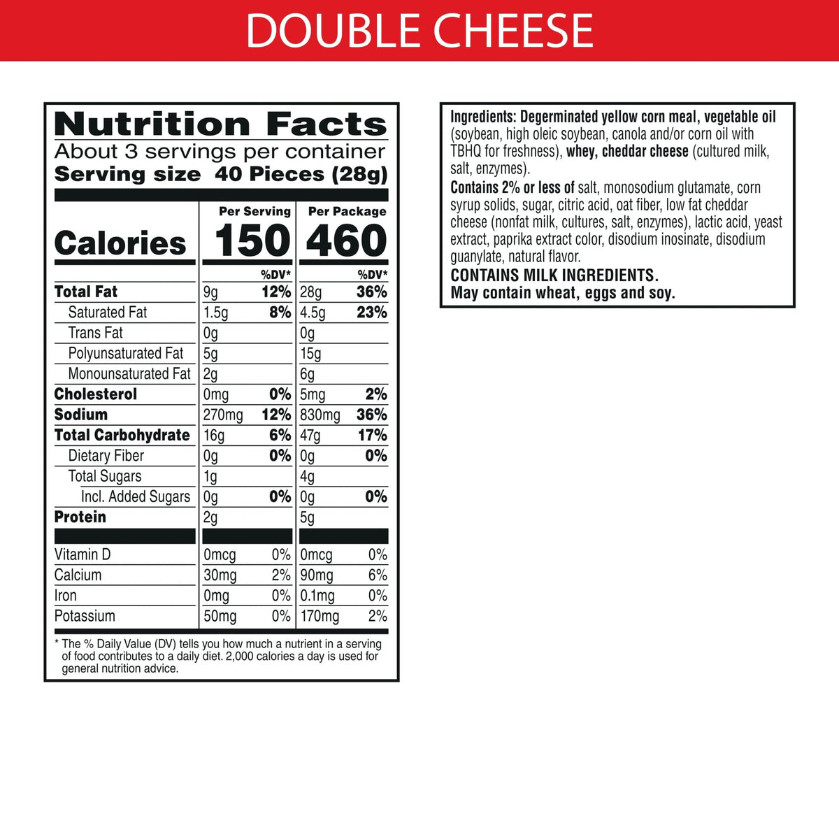Cheez-It Puff'd Double Cheese cracker close-up shows airy puffs and melt-in cheese.