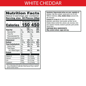 Cheez-It Puff'd White Cheddar closeup reveals airy crackers with cheddar richness