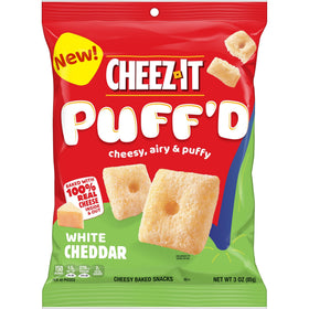 Cheez-It Puff'd White Cheddar lunchbox scene shows kid-friendly bite