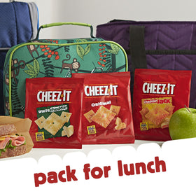 Cheez-It snack pouches provide portable portions for lunches.