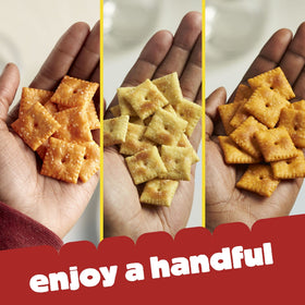 Cheez-It Variety Pack box presents four flavors for sharing.