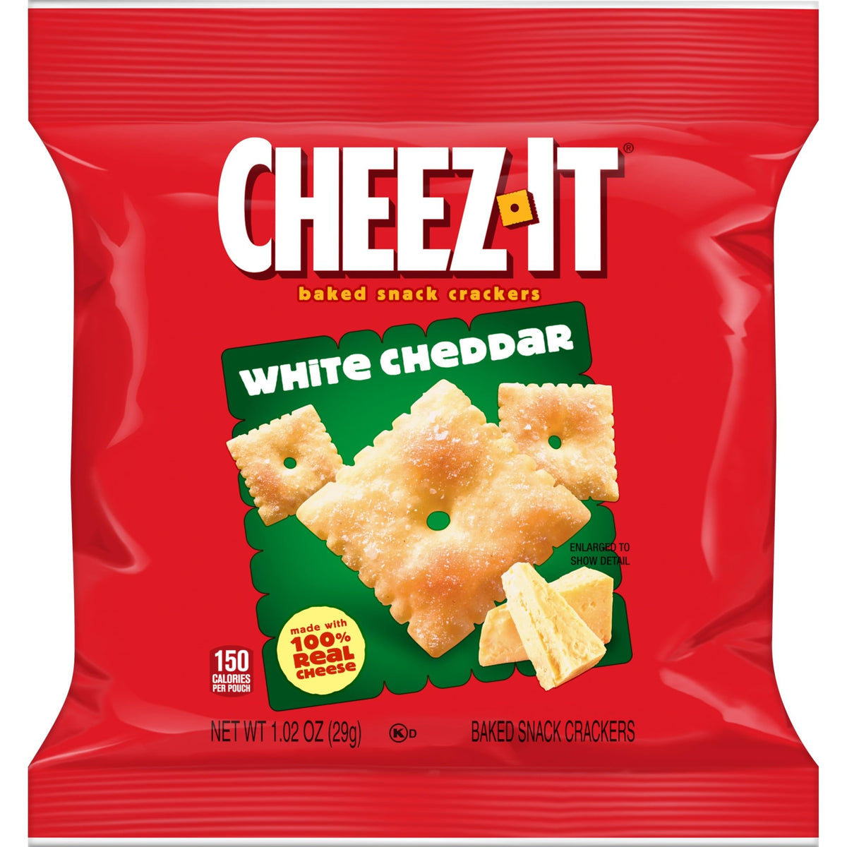 Cheez-It White Cheddar crackers on the go, quick bite during travel.