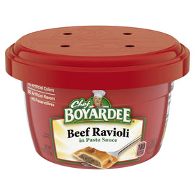 Chef Boyardee Beef Ravioli bowl pack, convenient multi-pack for quick weeknight dinners.