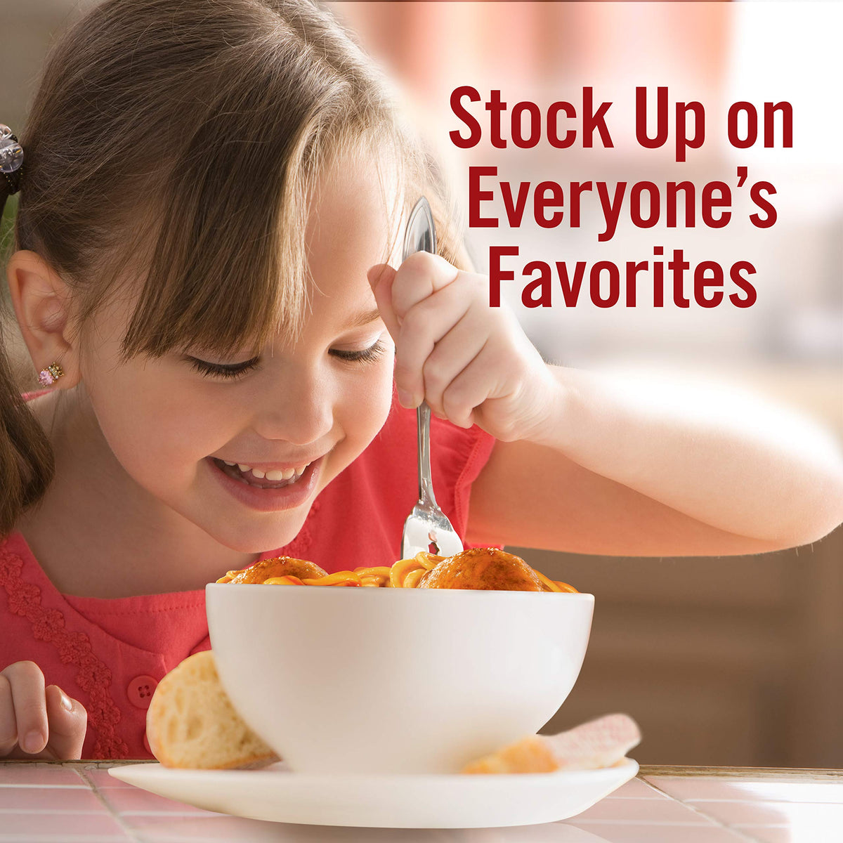 Chef Boyardee Jumbo Spaghetti and Meatballs microwave-ready image with 90-second heat-and-serve.