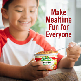 Chef Boyardee Lasagna pack of 12 bowls, ready-made meals.