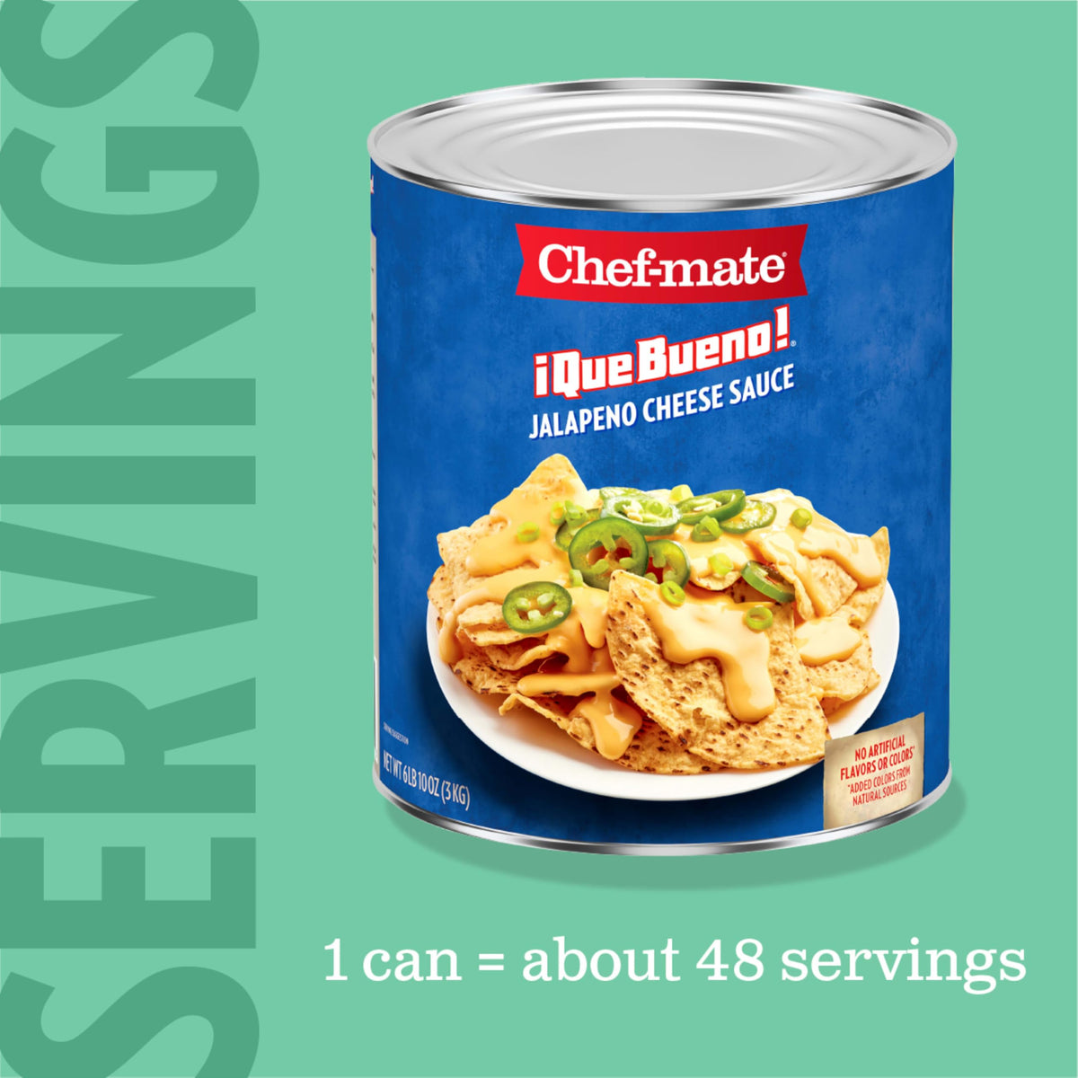 Chef-mate Que Bueno Jalapeño Cheese Sauce in enchiladas, melted cheddar with heat