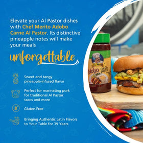 Chef Merito Adobo Carne Al Pastor pineapple notes flavor pork dishes