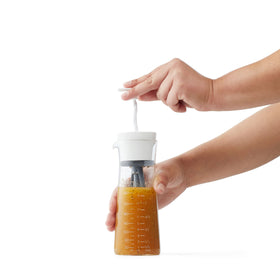 Chef'n salad dressing mixer with measurement markers helps precision when mixing.