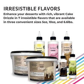 Chefmaster drizzle provides a rich, glossy finish on pastries and treats.