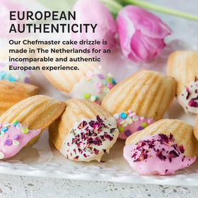 Chefmaster drizzle crafted in the Netherlands with bakery expertise.