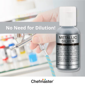 Chefmaster highly concentrated color drops provide bold coverage with minimal spray