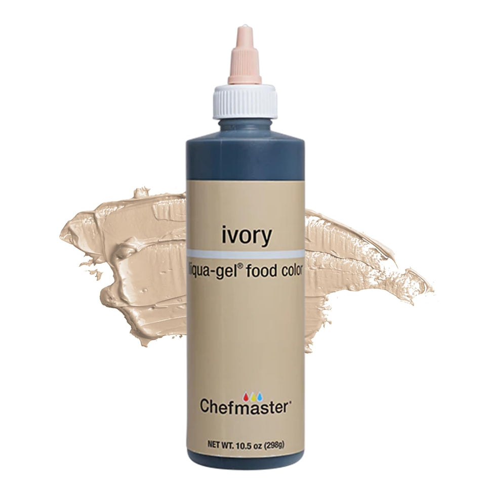 Chefmaster Ivory Liqua-Gel color palette for vibrant baking colors