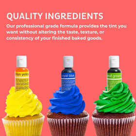Chefmaster Liqua-Gel emerald green for bold cake and macaron shading