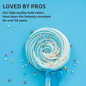 Chefmaster Liqua-Gel turquoise teal for tropical-inspired cookies and cake pops