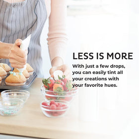 Chefmaster Neon Liqua-Gel 6-pack on countertop during family baking