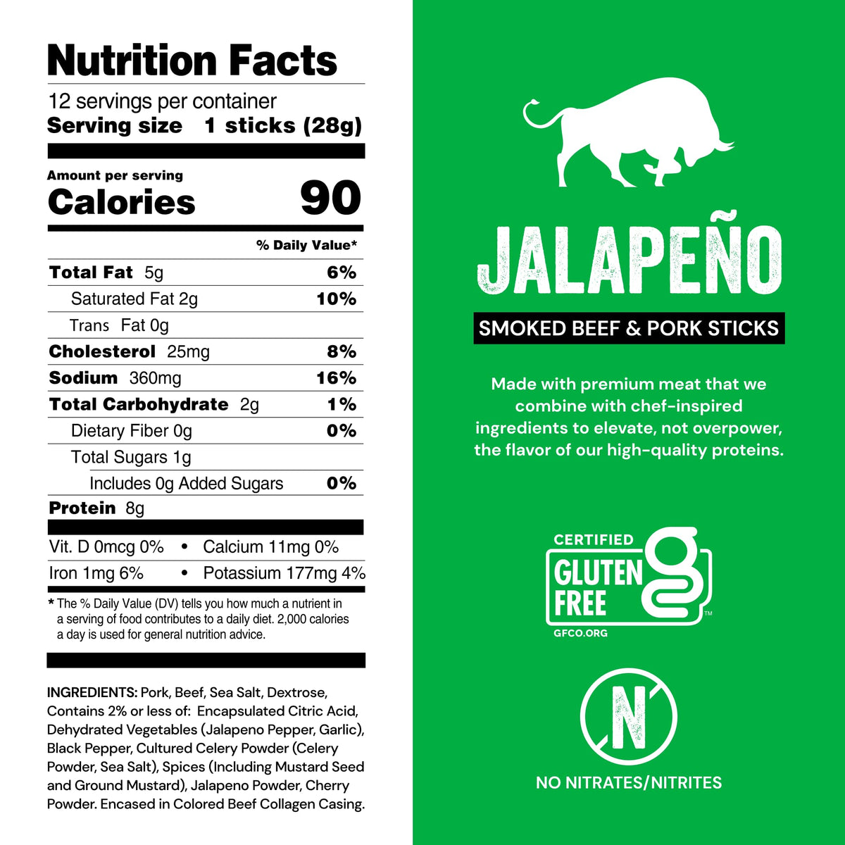 Chefs Cut gluten-free stick uses clean ingredients for mindful snacking.