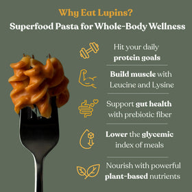 Chef's Kiss Protein Rotini nutrition label highlighting 24g protein per serving