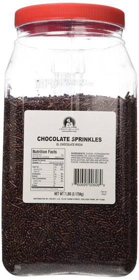 Chef's Quality Chocolate Sprinkles topping ice cream for indulgent sundaes.