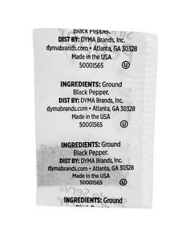 Chef's Quality pepper packet for camping offers convenient seasoning on trails.