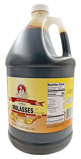 Chef's Quality molasses drizzle over oats for breakfast