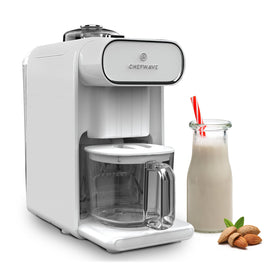 ChefWave Milkmade glass pitcher stored milk in the fridge