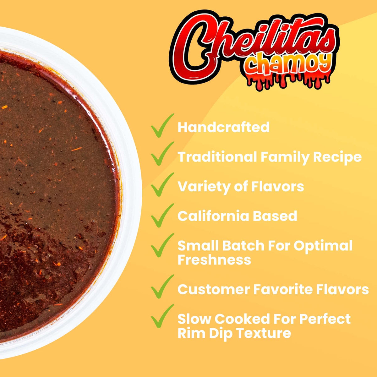 Cheilitas Chamoy on candies creates a playful flavor twist.