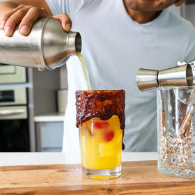Pair Cheilitas Chamoy with hard seltzer for refreshing contrasts.